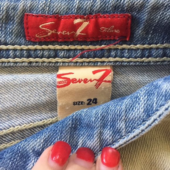 NWOT Bleached Splatter Seven7 - Picture 3 of 8